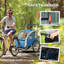 Remorque 2 en 1 pour enfants, porte-poussette pliable, bleu