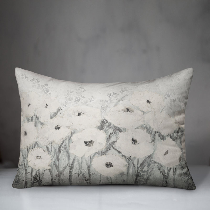 Floral Reversible Throw Pillow
