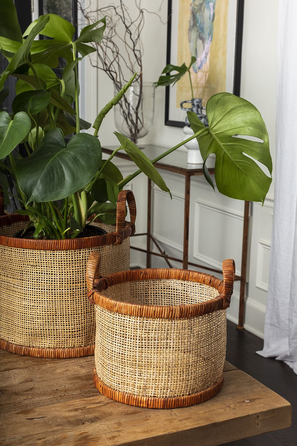 Bolivar 14" Pot Planter, Brown