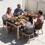 Ensemble repas extérieur pour 4 personnes avec coussins 4 personnes