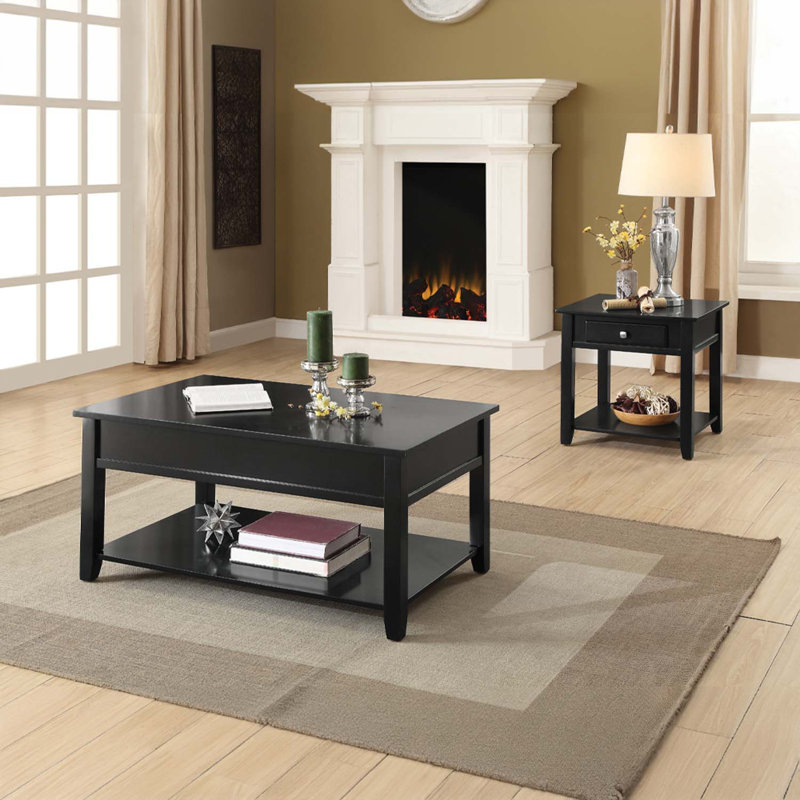 Table de bout Malachi, finition noire