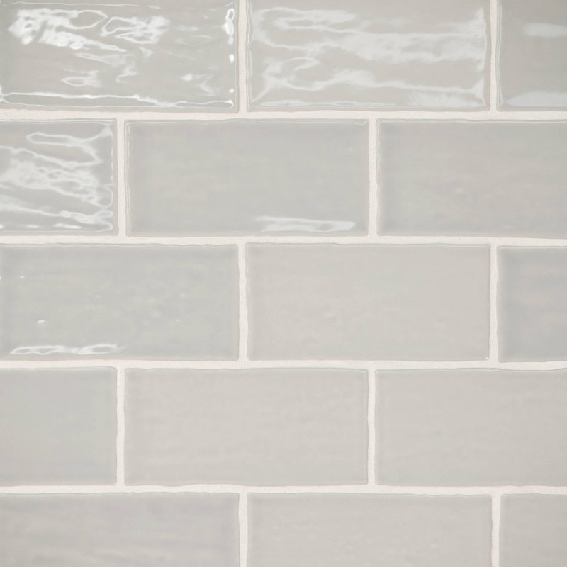 Marin 2.5" X 5" Ceramic Wall Tile, Gray
