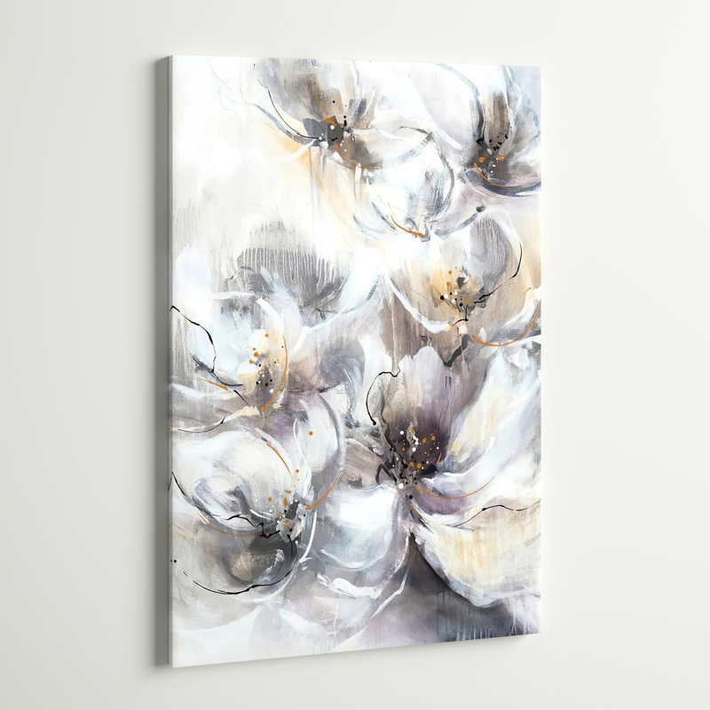 " Pearlescent Blooms " Painting, 26" H x 18" W x 1.5" D