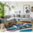 Arsenovic Abstract Turquoise/Gray Indoor Area Rug-523619985