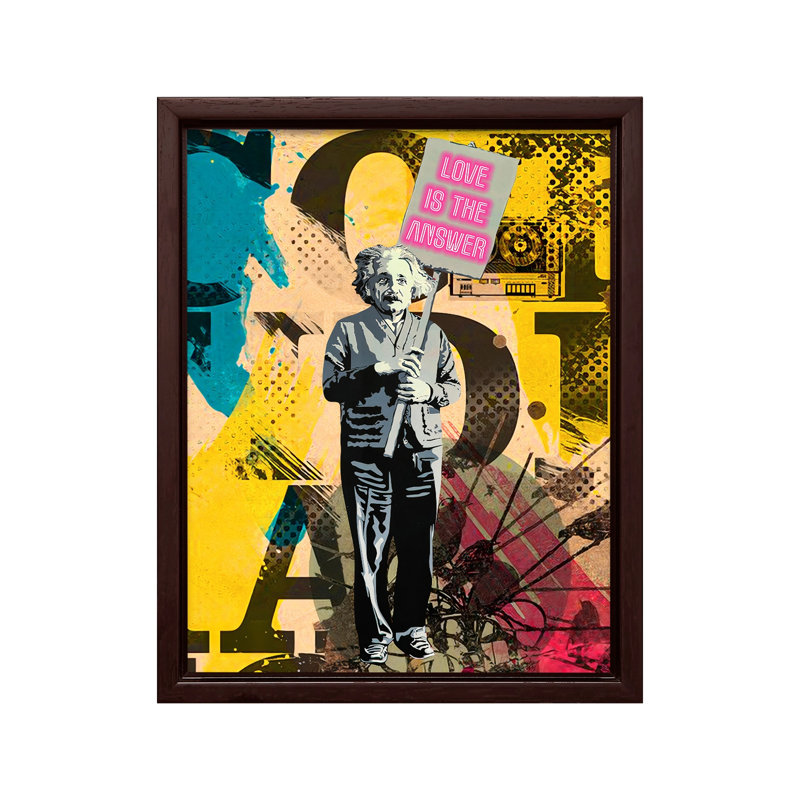 L'amour est la réponse, Canvas, White Framed, 08"H x 10"W