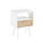 Modern Nightstand With Drawer And Solid Wood Legs In White, For Bedroom Living Room Furnishings, 15.67" X 11.91" 21.55", Strong Load Capacity Interior Table Versatile Function, White-18643804