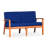Buecker 53'' Wide Eucalyptus Loveseat with Cushions-2057318499-2057318498