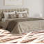 Tapis décoratif en laine noué à la main de conception unique 6 pi x 8 pi 1 po Ivoire/beige/brun