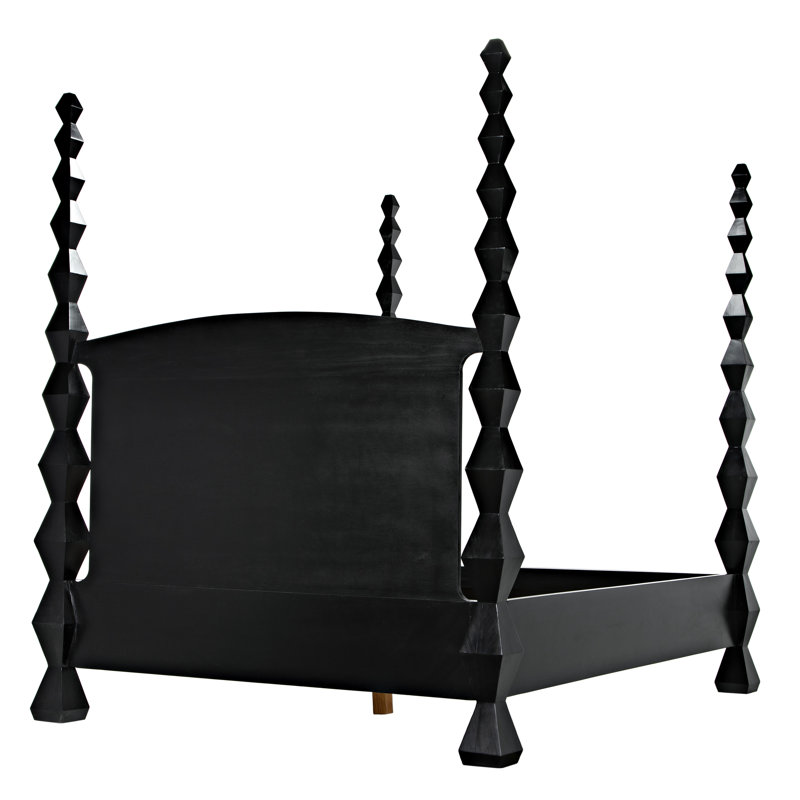 Brancusi Solid Wood Four Poster Bed, Queen