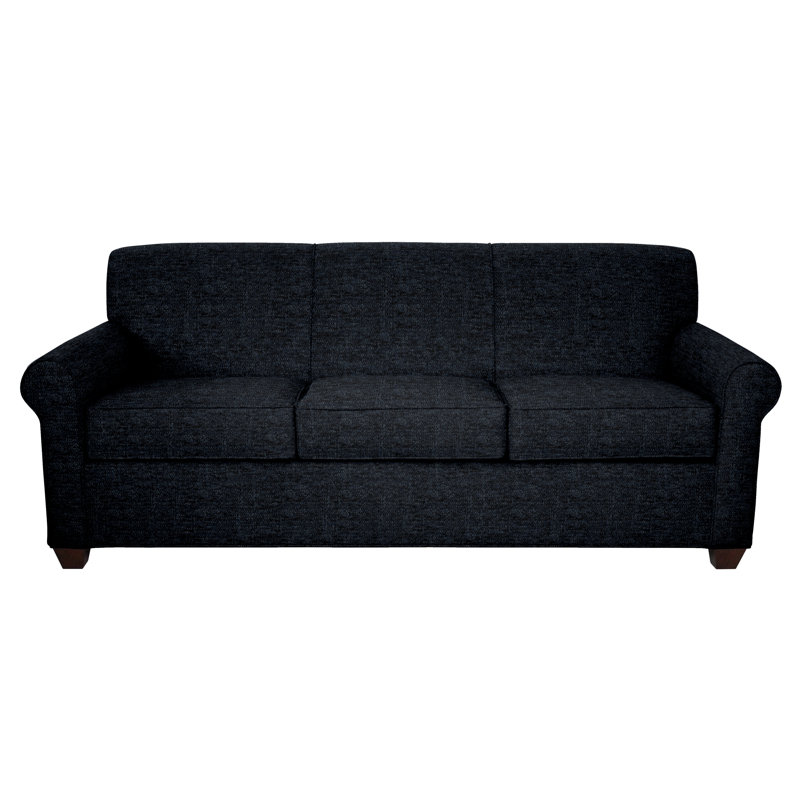 Finn 83" Rolled Arm Sofa Bed with Reversible Cushions, Cafelle, Connelly Wren, Hybrid