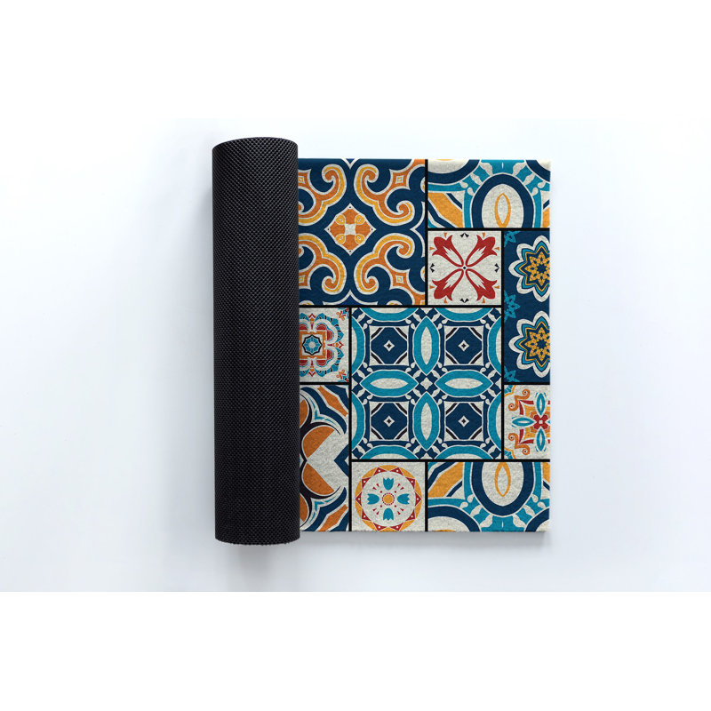 Non-Slip Geometric Outdoor Doormat