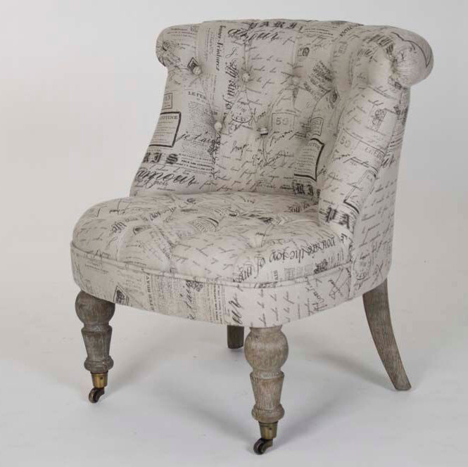Amelie Linen Slipper Chair