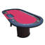 Table de poker 96 "modèle 16367 rouge avec pieds en forme de U, boîte Dox, plateau à jetons