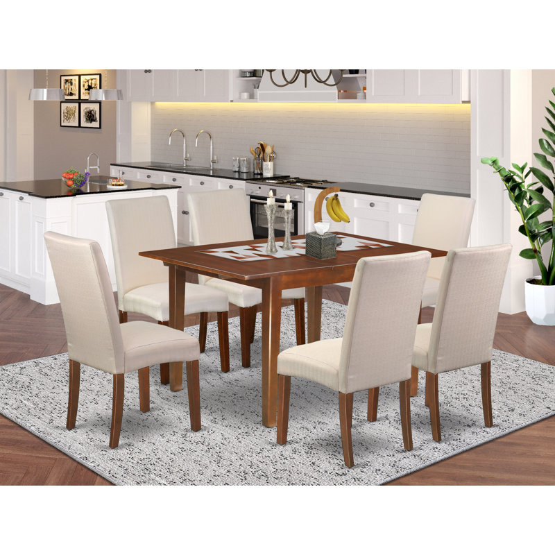 Ensemble de table de salle à manger 7 pièces 7 pièces Modernes, 7 Pieces: Table, 6 Chairs