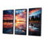 Horizon, coucher de soleil au bord du lac I - lac, art mural-1055053857-1055053860
