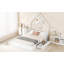Grand lit plateforme en bois avec garde-corps et 2 tiroirs-1151012632