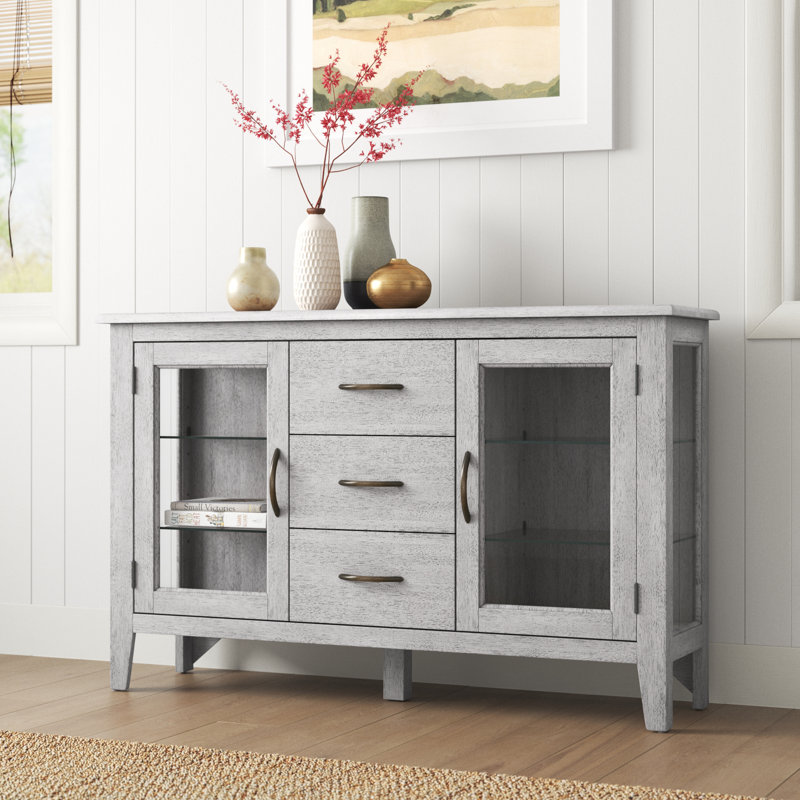 Esporta 54'' Solid Wood Sideboard, Gray