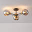 Rotan Glass Semi Flush Mount
