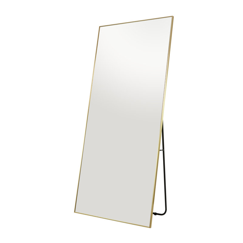 Cosmoliving By Cosmopolitan Modern Metal Floor Mirror, 69.2" x 31.2"