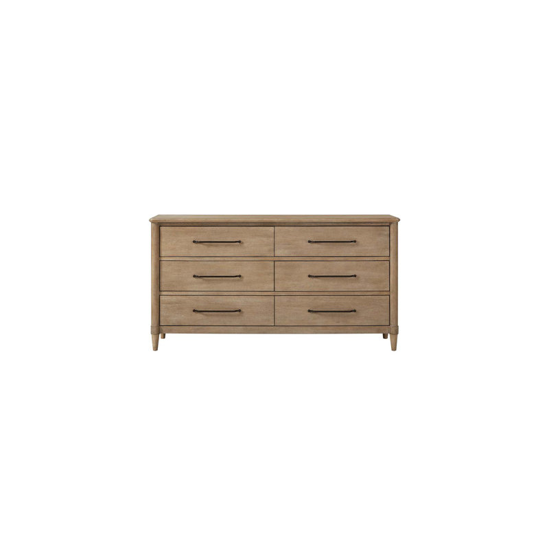 Commode à 6 tiroirs Casual, finition sable