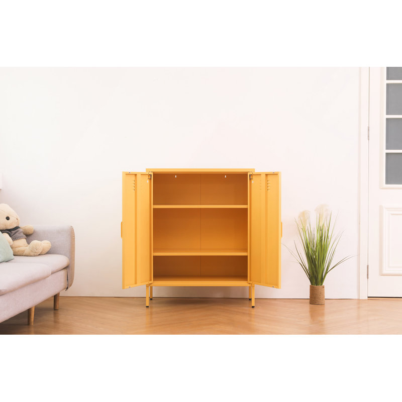 Une armoire de rangement en métal multifonctionnelle