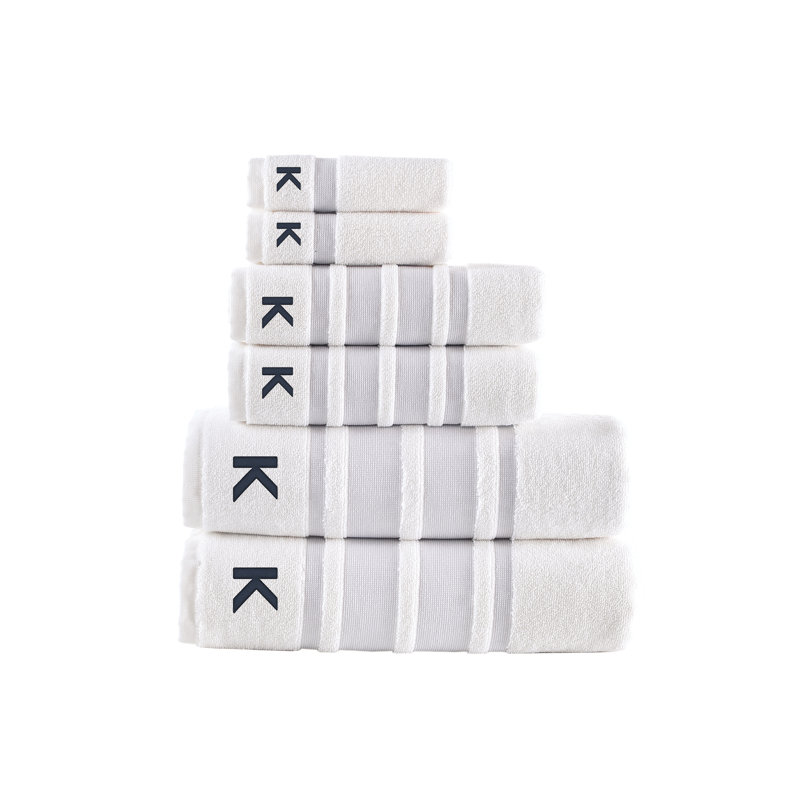 Clarion 6 pcs Towel Set, K, Silver