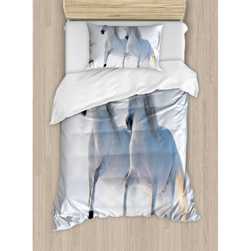 Winter Modern & Contemporary Polyester Duvet Cover, Twin