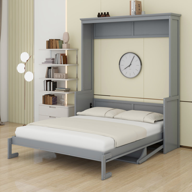 Grand lit escamotable Tessio, Gris