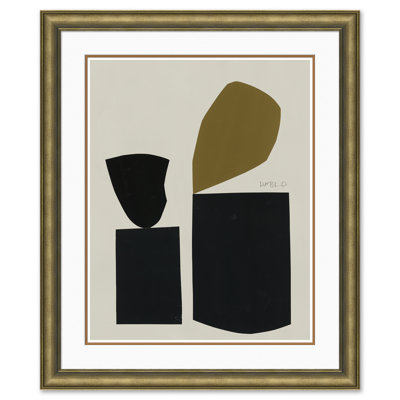 Piédestal par Susan Hable - peinture encadrée sur papier