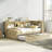 Wood Daybed With Trundle, Storage Cabinets And USB Ports-2091443699