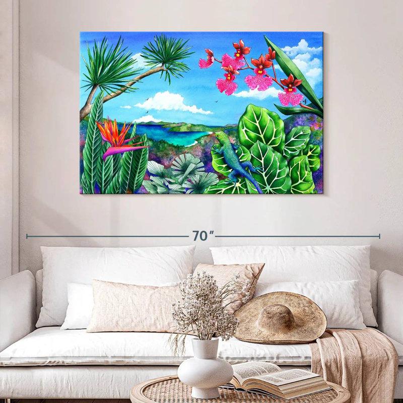 Brampt Lizard Latitudes, 32" H x 48" W