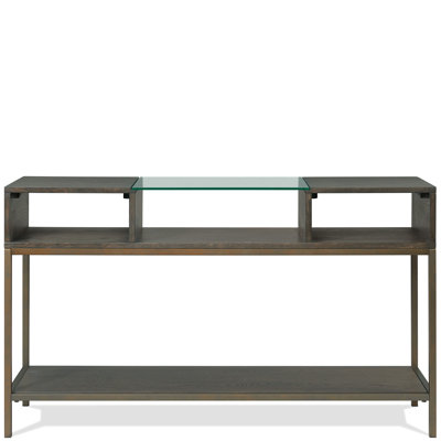 52'' Glass Top Console Table