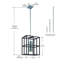 Lustre îlot 10 pouces 1 Lt