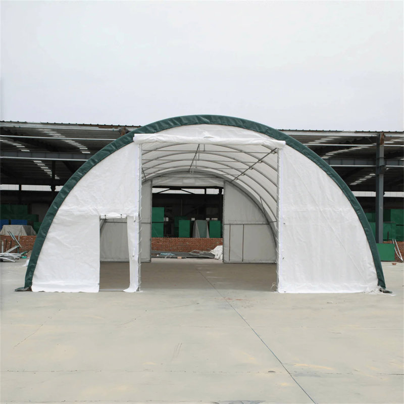 Abri de rangement à arche simple 11Oz PE, H 179,97 po x l 480,05 po x P 360,05 po