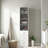 Narrow And Tall Bathroom Storage Cabinet With 1 Glass Door And 3 Drawer, Floor Cabinet