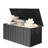190 Gallon Metal Deck Box, Waterproof Steel Outdoor Box, Large Patio Furniture Storage Cabinet, Lockable Storage Bench for Porch Package Delivery, Pillows, Cushions, Pool, Tools, Backyard, Grey-1592411582