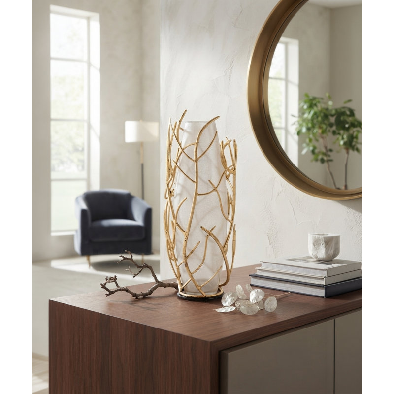 Handmade Metal Floor Vase