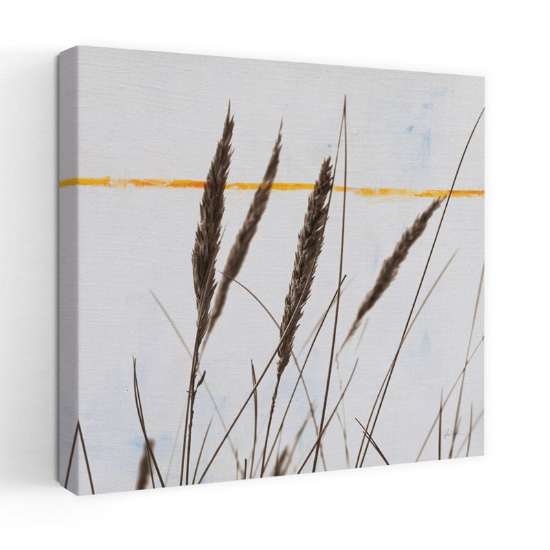 Sea Grass I, art contemporain abstrait, H 18 po x l 18 po
