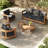 Frances Eucalyptus 5 Piece Seating Group-815090335