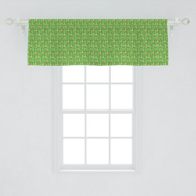 Floral Tailored Window Valance