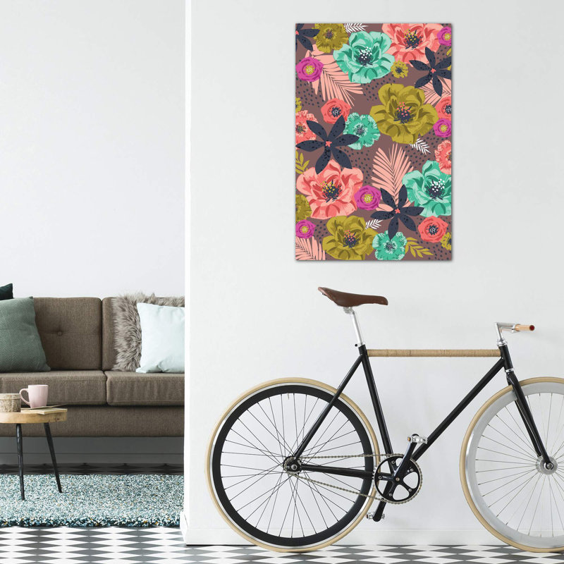 «Everyday Peggy Sue II» par Lisa White boutons - impression d'art graphique, Toile tendue, Pas de tapis
