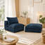 1 siège du milieu + 1 repose-pieds - BLEU-850529249
