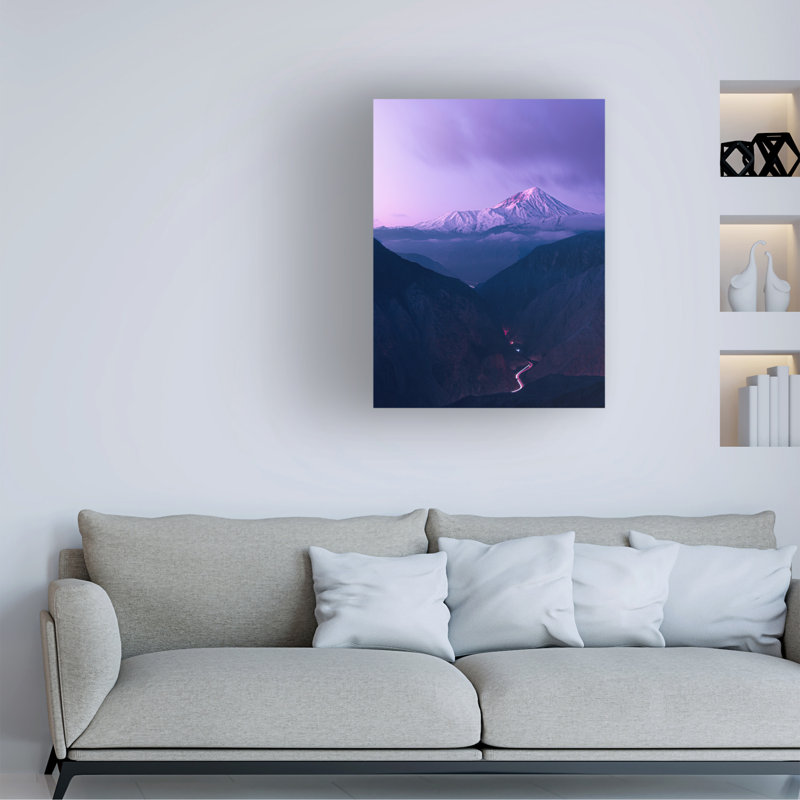 Majid Behzad  Leading To Mount Damavand Ce Canvas Art, L 35 po x H 47 po