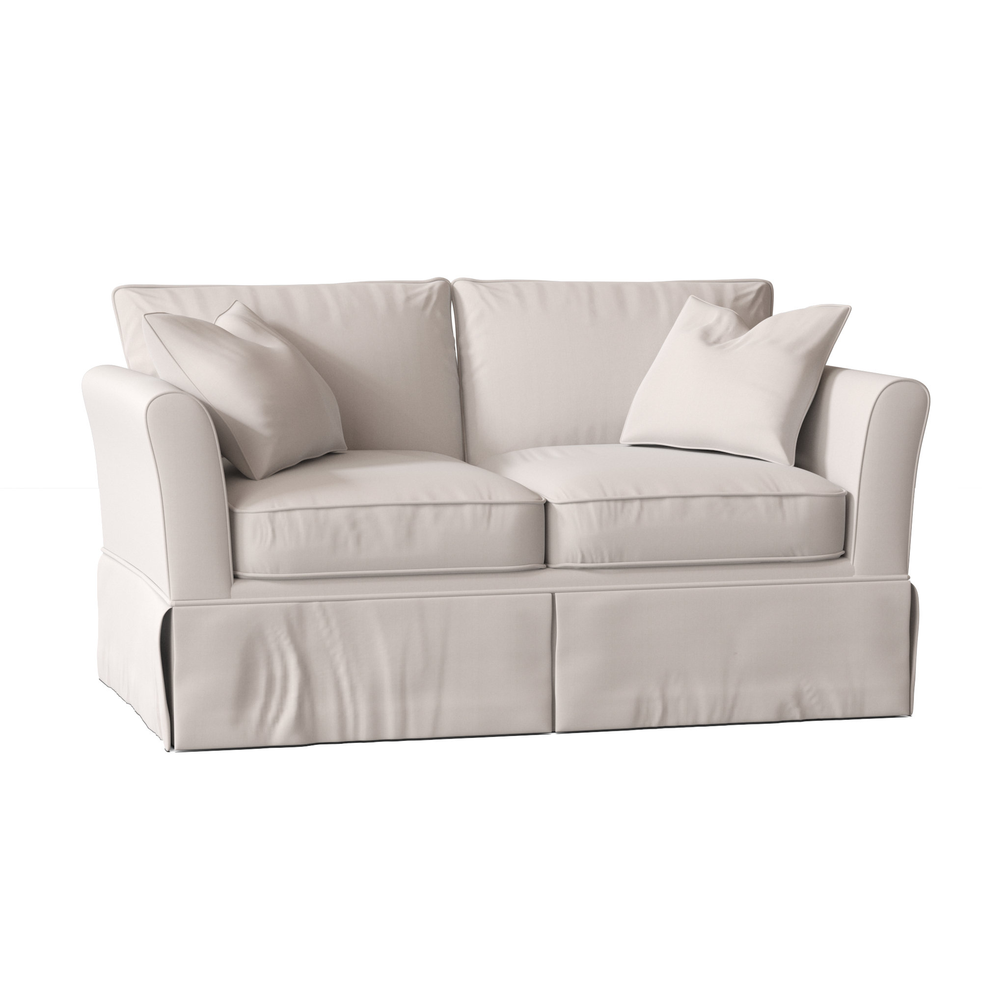 Shelby 60'' Upholstered Loveseat, Canvas Canvas Sunbrella® Canvas