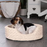 Ultra Plush Oval Donut Dog Bed