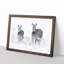 Two Zebras - Picture Frame Painting Print-56733651-56733655