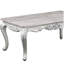 Élégante table basse en bois argenté - Rehausse l'ambiance de votre salon