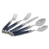French Home Laguiole Connoisseur 20-Piece 18/10 Stainless-Steel Flatware Set With Pearl White Handles