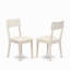 L'ensemble 5 pièces de table et chaises de cuisine comprend une table de salle à manger rectangulaire avec Dropleaf et 4 chaises en similicuir, blanc lin-106903673