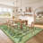 5x7 Vintage Southwestern Area Rug, Non-Slip Washable Low-Pile Boho Stain Resistant Foldable Carpet for Living Room-129531876